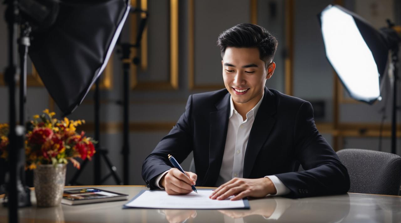 新生代演员苏晨正式签约蘑菇视频,开启全新艺术征程